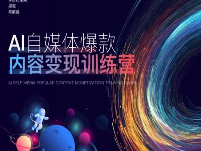 AI自媒体爆款内容变现训练营，20%底层逻辑，60%实操方法，20%案例拆解(即学即用)-送财鼠