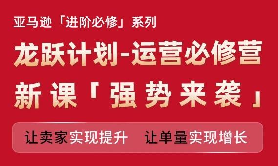 亚马逊进阶必修系列，龙跃计划-运营必修营新课，让卖家实现提升 让单量实现增长-送财鼠