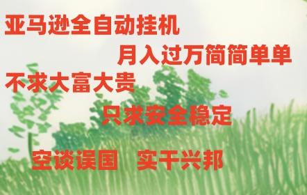 亚马逊全自动浏览挂机，，收益稳定且前景广阔-送财鼠