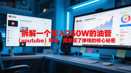付费文章：拆解一个年入250W的油管(youtube)账号，我发现了挣钱的核心秘密-送财鼠