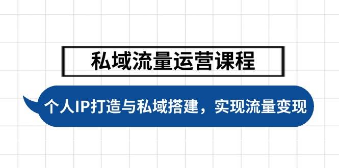 私域流量运营课程，个人IP打造与私域搭建，助力学员实现流量变现-送财鼠
