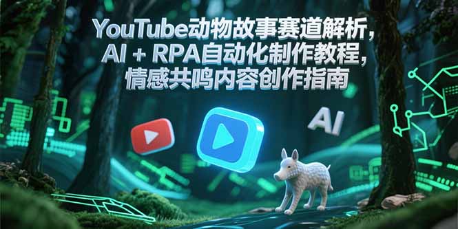 YouTube动物故事赛道解析，AI+RPA自动化制作教程，情感共鸣内容创作指南-送财鼠