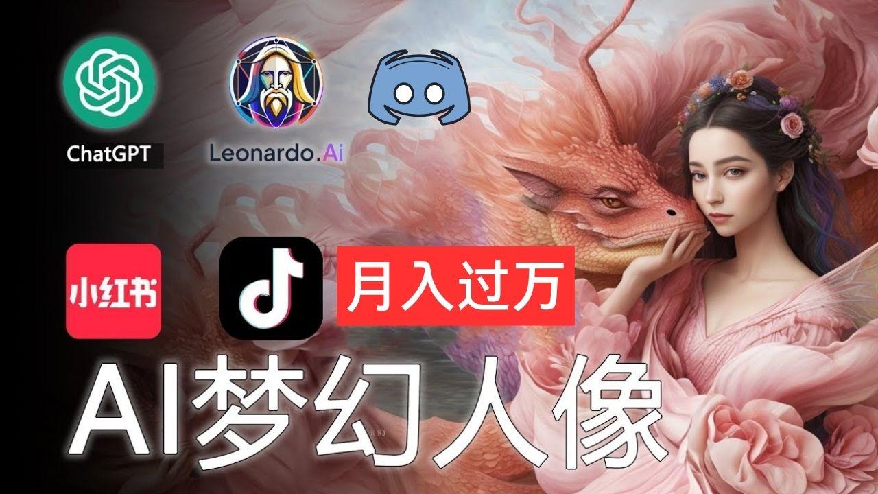 AI摄影梦幻人像：零基础也能月入过万的秘密-送财鼠
