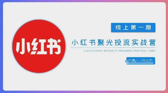 小红书聚光陪跑第一期，教你从0到1玩转小红书聚光投流，搭建小红书付费投流团队，更快的见到效果-送财鼠