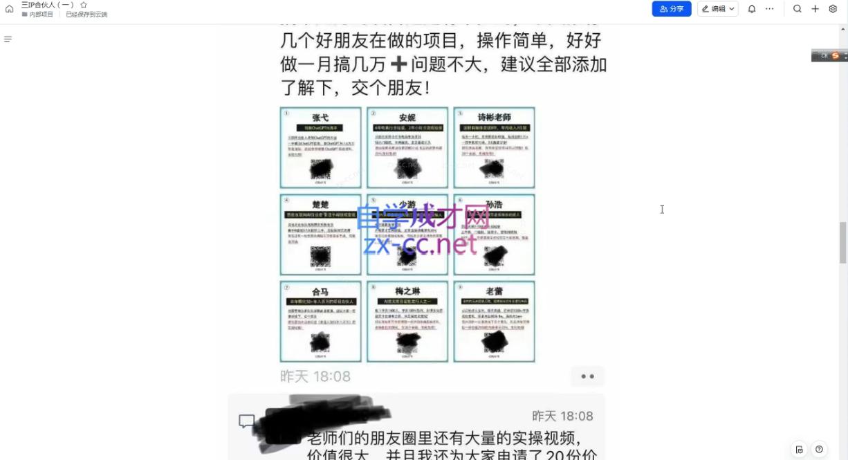 君哥·IP合伙人知识付费虚拟项目(更新)-送财鼠