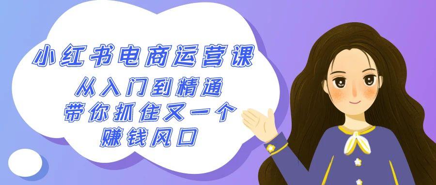 2024小红书电商运营课，从入门到精通，带你抓住又一个赚钱风口(50节课)-送财鼠