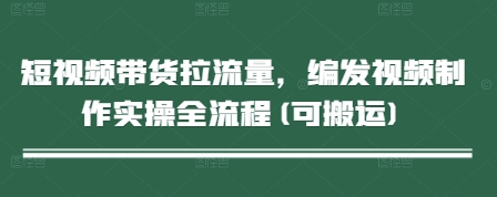 短视频带货拉流量，编发视频制作实操全流程(可搬运)-送财鼠
