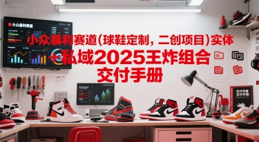 小众暴利赛道(球鞋定制，二创项目)实体+私域2025王炸组合  交付手册-送财鼠