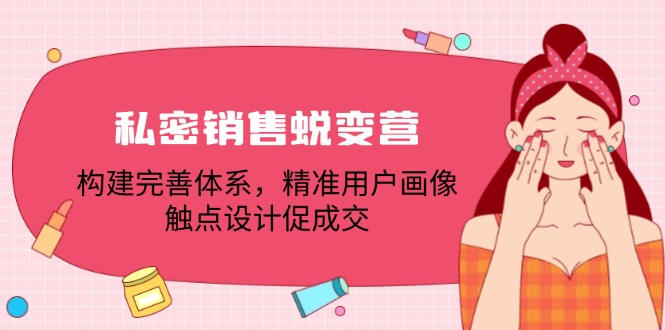 私密销售蜕变营：构建完善体系，精准用户画像，触点设计促成交-送财鼠