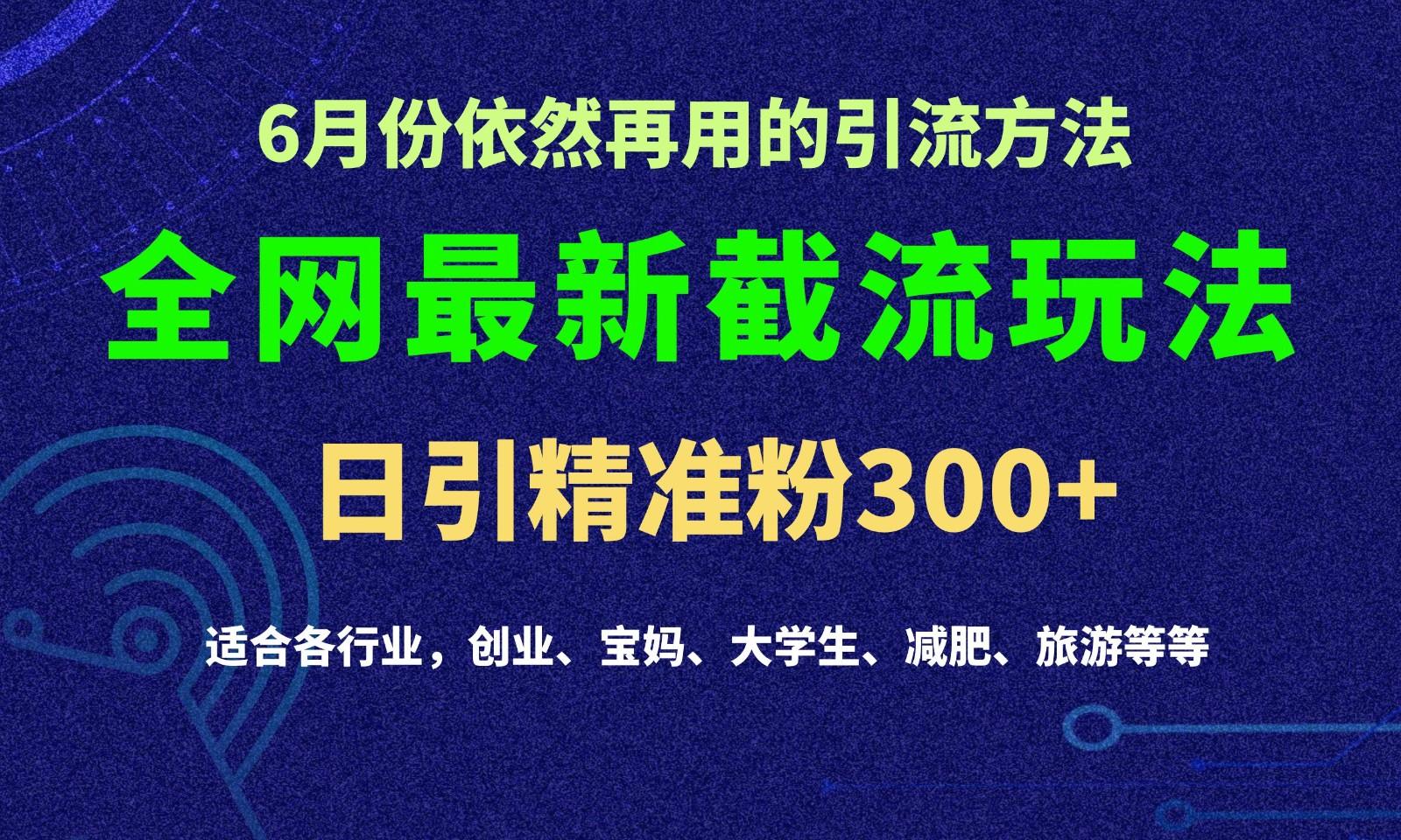 2024全网最新截留玩法，每日引流突破300+-送财鼠