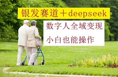 银发赛道+deepseek数字人全域变现，小白也能操作-送财鼠