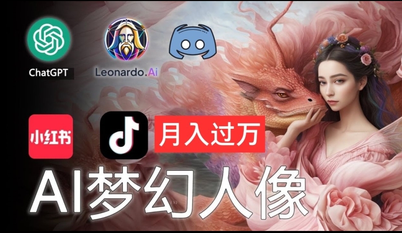 AI摄影梦幻人像：零基础也能月入过万的秘密【揭秘】-送财鼠