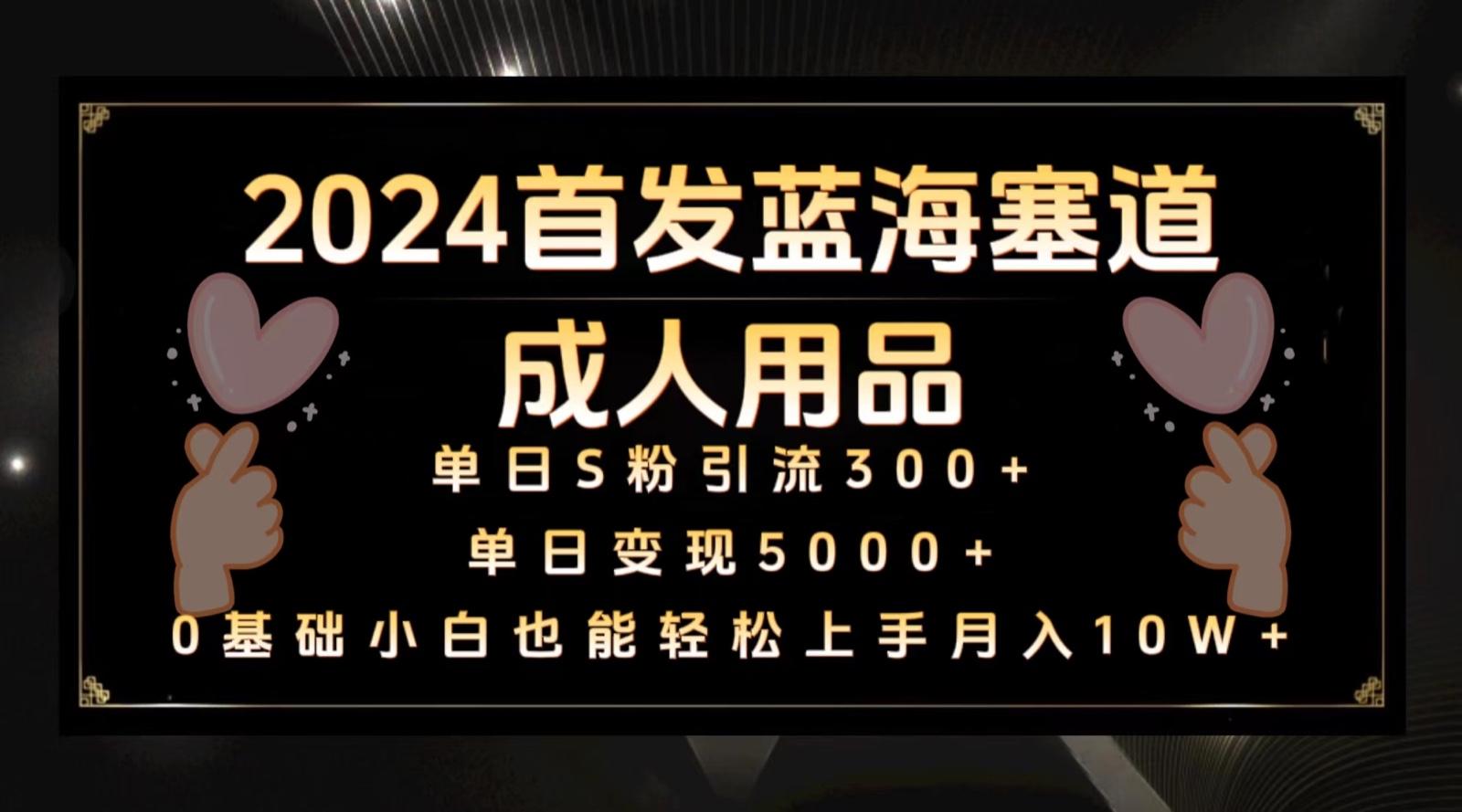 2024首发蓝海塞道成人用品,月入10W+保姆教程-送财鼠