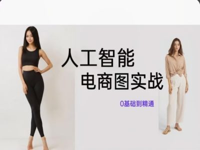 人工智能SD电商图实战，ai绘图0基础到精通-送财鼠