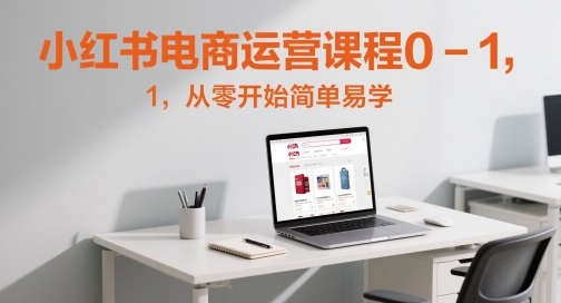 小红书电商运营课程0-1，从零开始简单易学-送财鼠