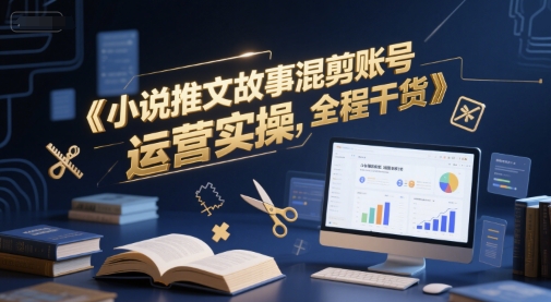 小说推文故事混剪账号运营实操，全程干货-送财鼠