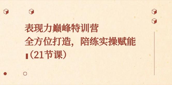 表现力巅峰特训营，全方位打造，陪练实操赋能（21节课）-送财鼠