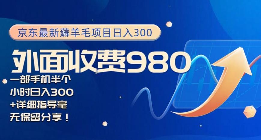 京东最新薅羊毛项目小白怎么做到日入300+一部手机半小时搞定-送财鼠
