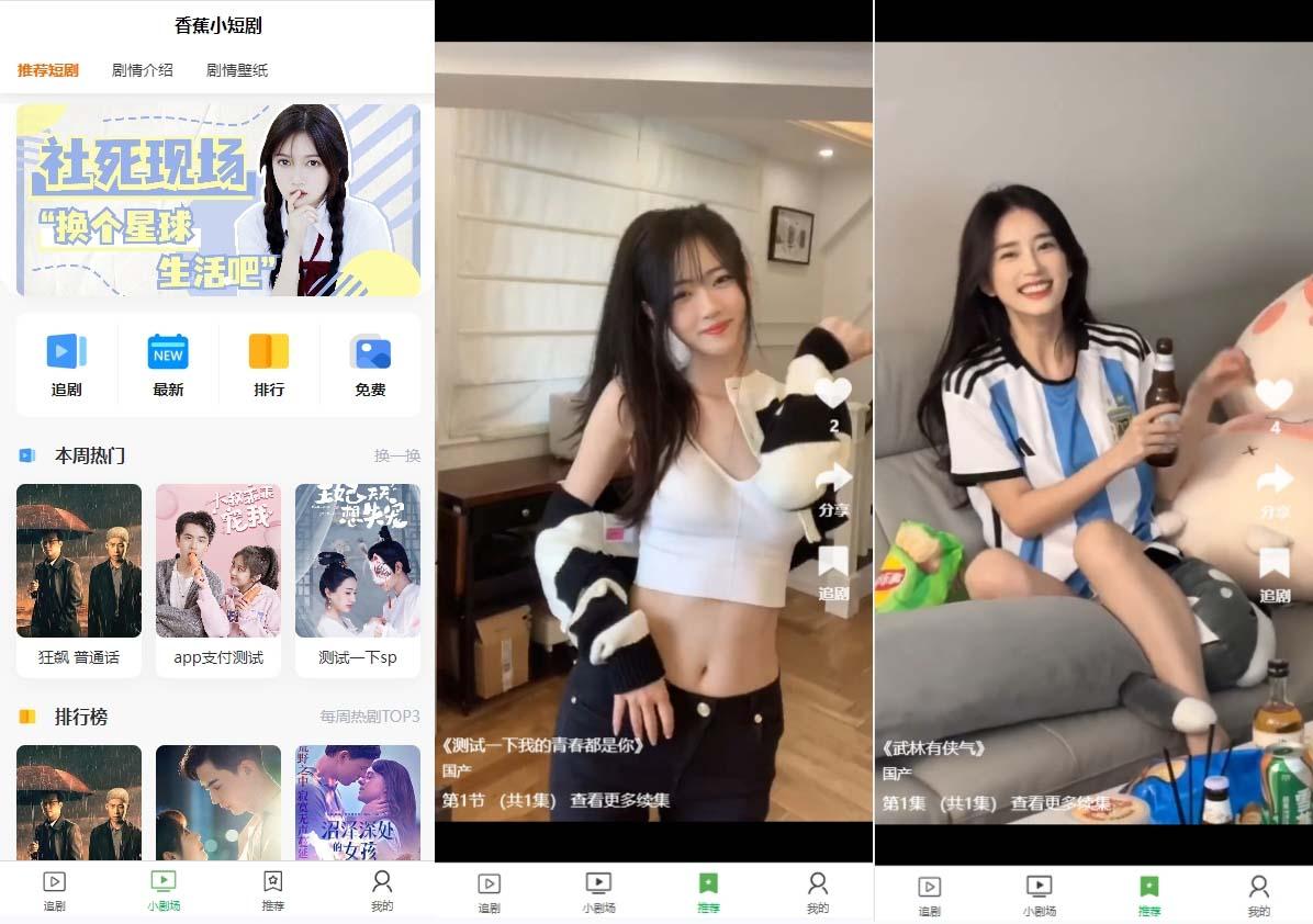 (8542期)小剧场短剧影视系统源码 全开源 带支付收益+会员机制+代理推广等模式【…-送财鼠