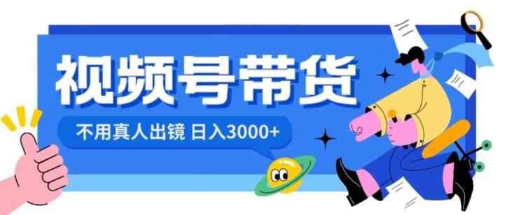 视频号带货，日入3000+，不用真人出镜-送财鼠
